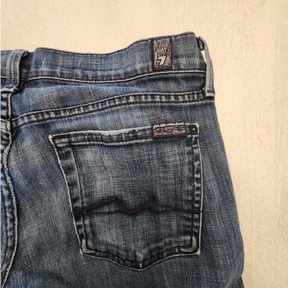 7 For All Mankind Women's Denim Jeans SZ 29 Straight Y2K - Picture 4 of 10